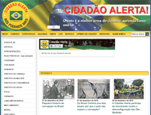 Tablet Screenshot of cidadaoalerta.org.br